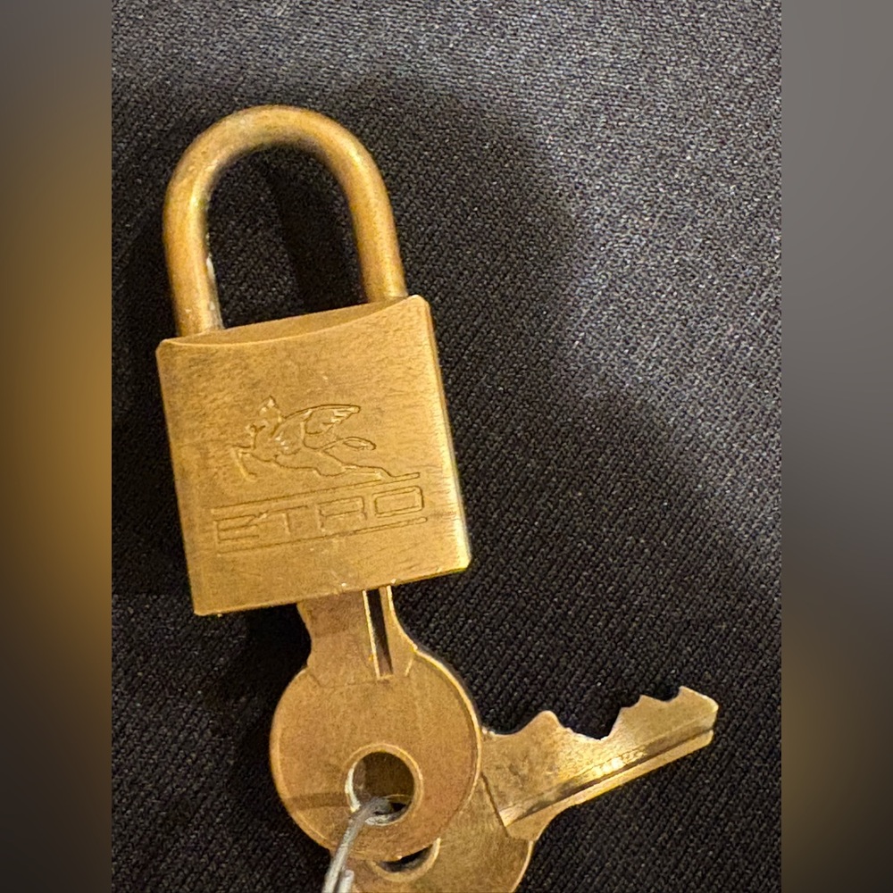 Etro Brass Lock with Keys